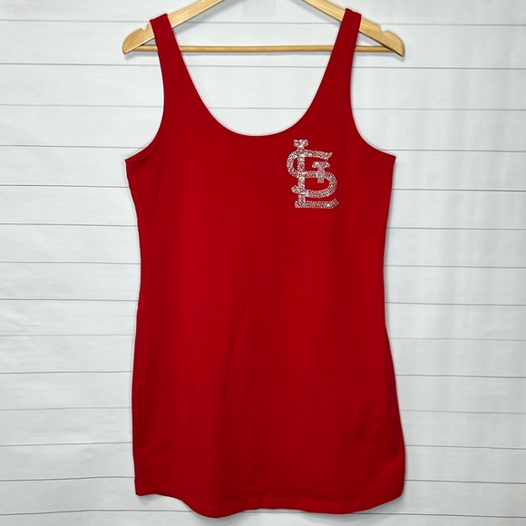 Pink - St. Louis Cardinals - Fitted Mini Dress - Laarge - Picture 1 of 6